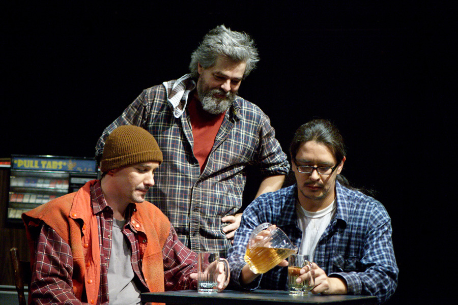 From left to right: Charles Bender, Eric Hausknost, and Jeremy Proulx. (Mateo Hernandez / Courtesy of Teesri Duniya)