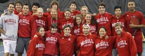 McGill will compete as a co-ed team at the National Championship in August 2013. (Courtesy of McGill Tennis club)