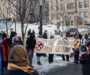 SPHR and Engineering Students for Palestine campaign against companies with ties to Israel’s genocide in Palestine at TechFair ￼